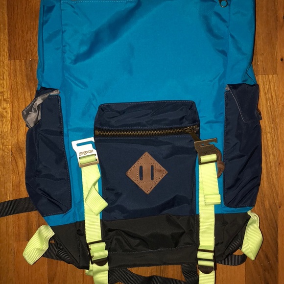 🎒Brand New Jansport Adobe Blue Crest backpack - Picture 6 of 8